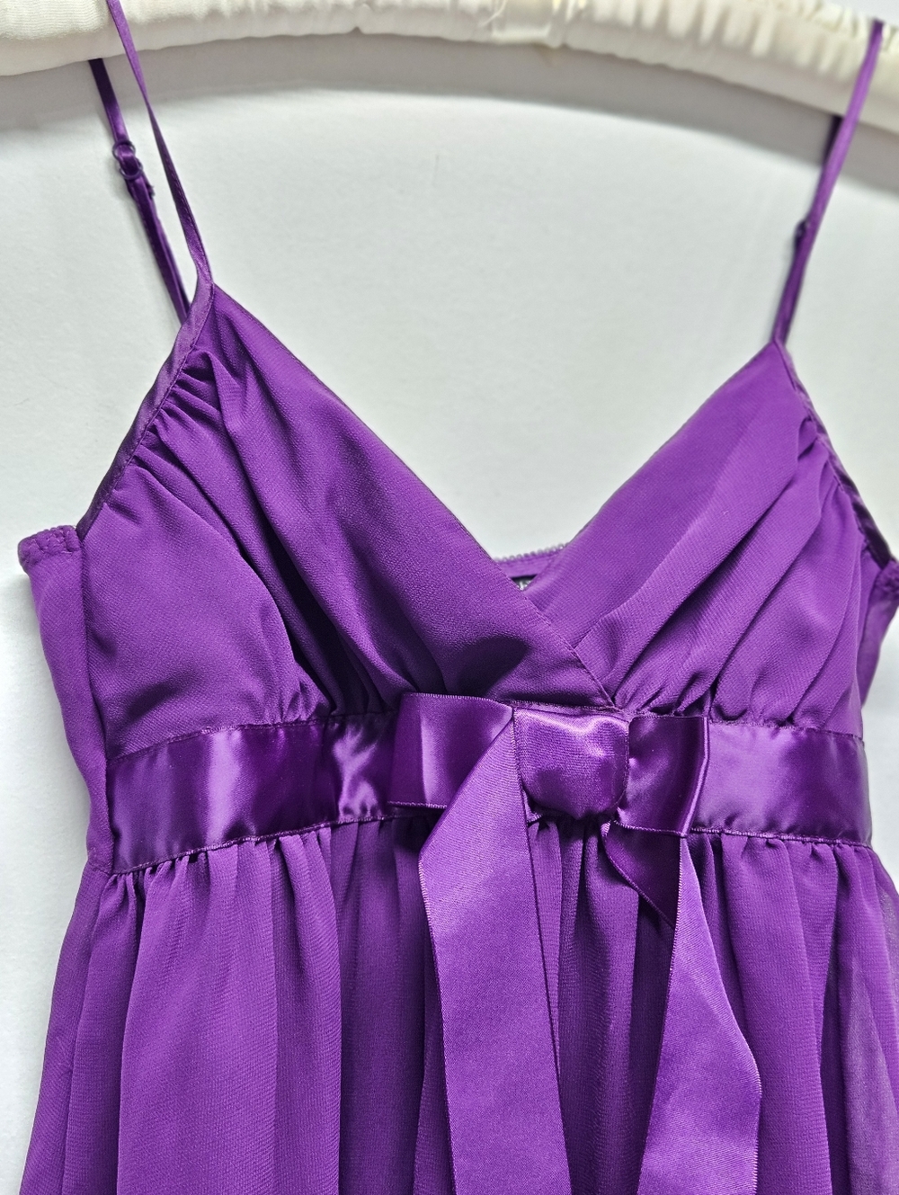 Fredericks of Hollywood Babydoll Cami Top Size S Purple Fairy Romantic Coquette - Picture 6 of 10